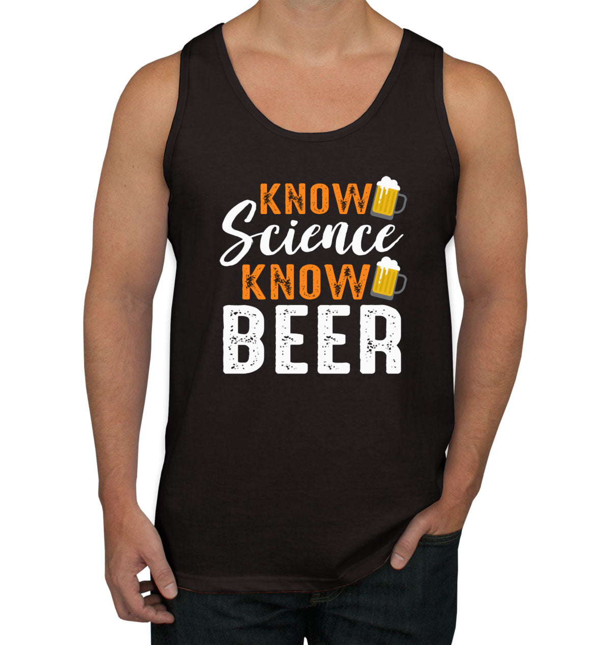 Know Science Know Beer Men's Tank Top