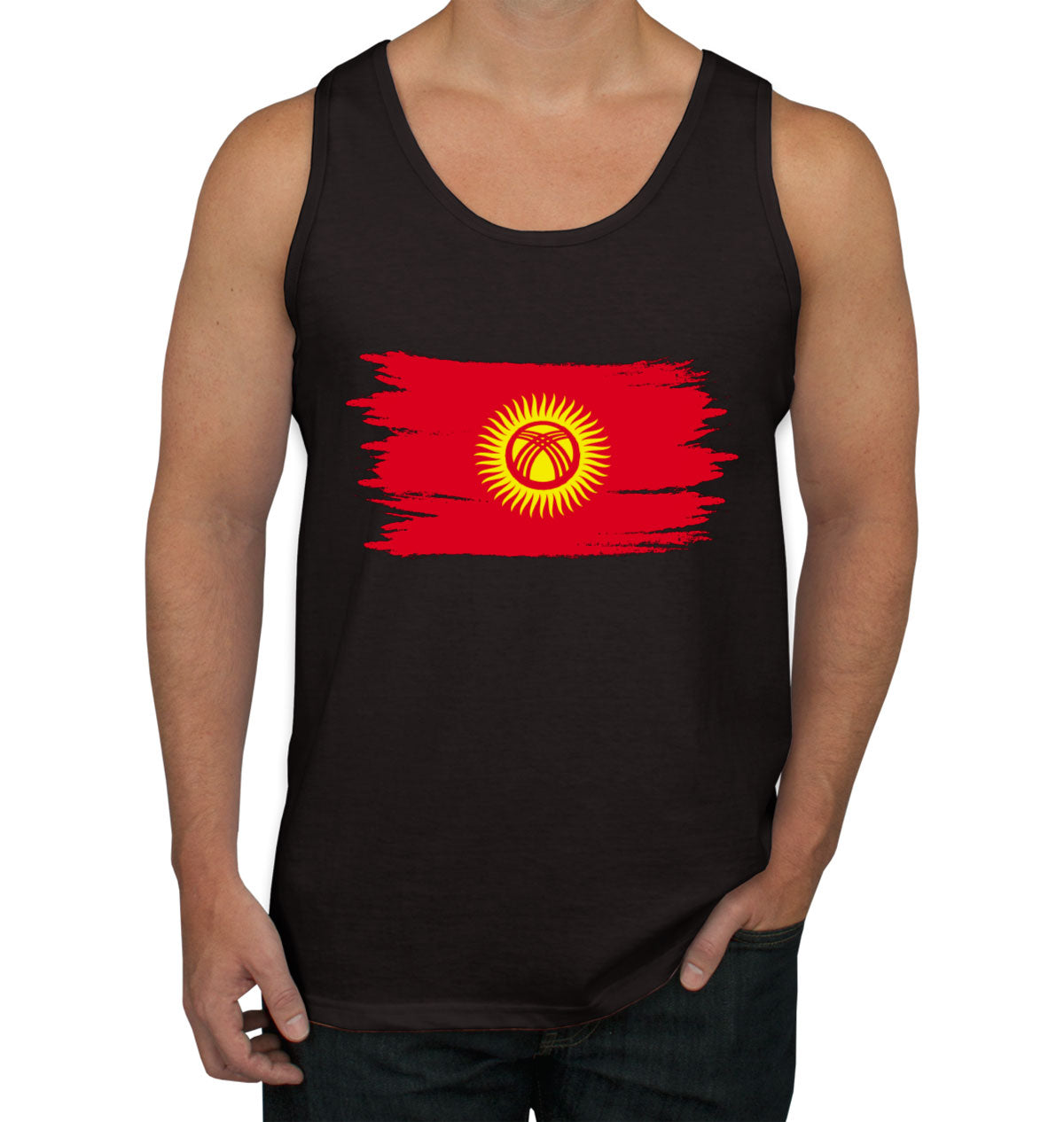 Kyrgyzstan Flag Men's Tank Top