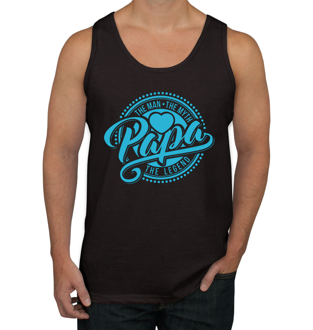 The Man The Myth The Legend Papa Father's Day Men's Tank Top