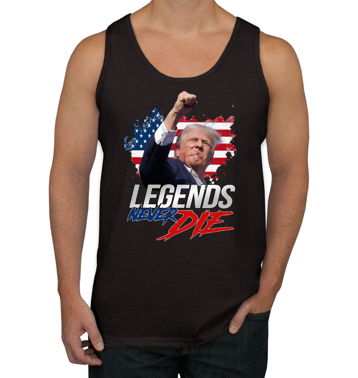 Legends Never Die Trump Men's Tank Top