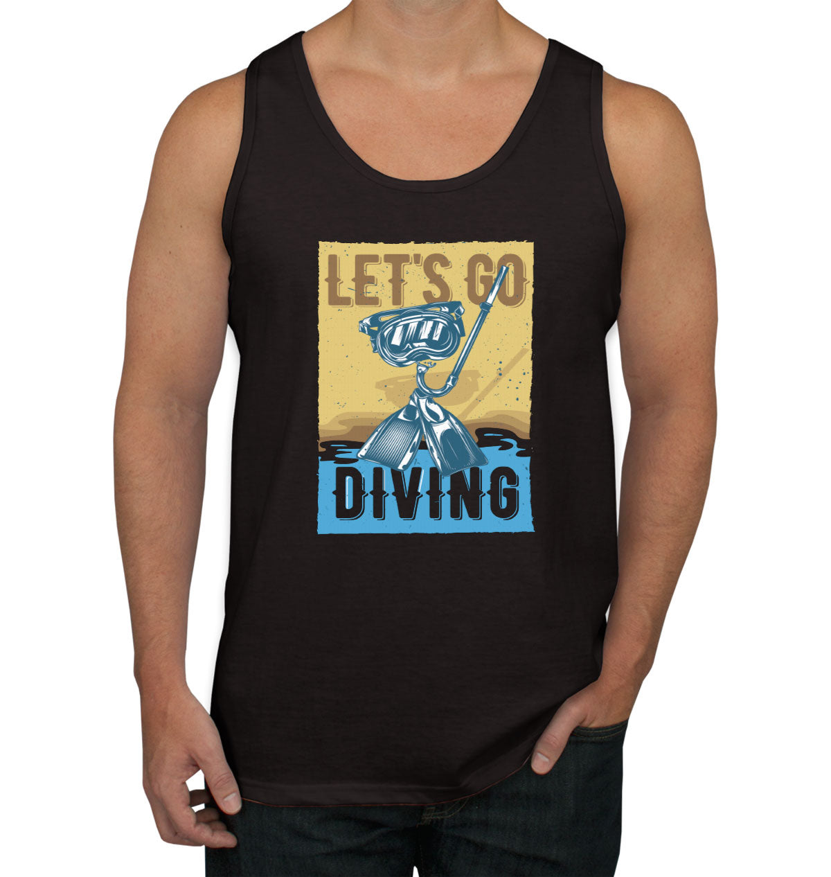 Let's Go Diving Men's Tank Top