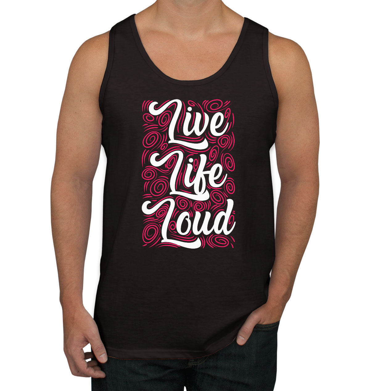 Live Life Loud Music Men's Tank Top