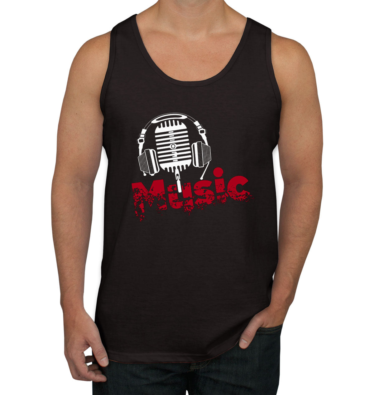 Music And Headphone Men's Tank Top