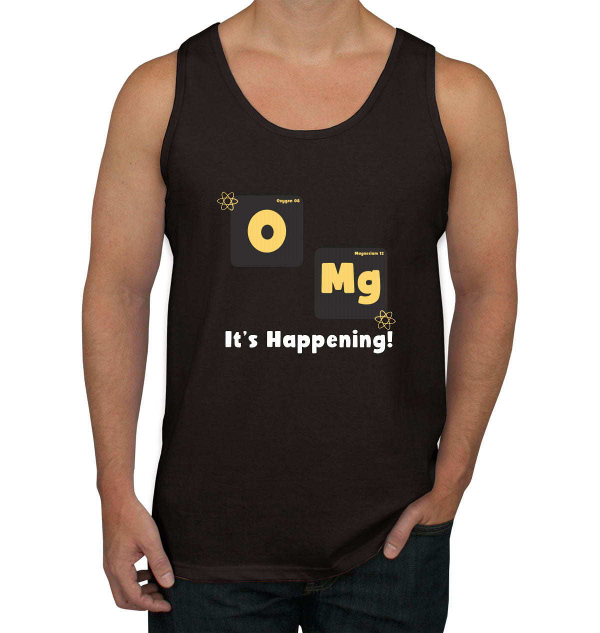 Omg It's Happening Funny Periodic Table Men's Tank Top