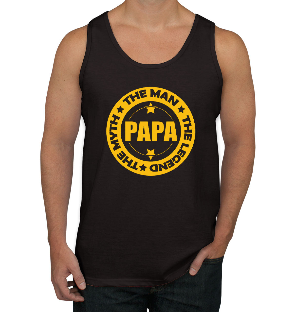 Papa The Myth The Man The Legend  Father's Day Men's Tank Top
