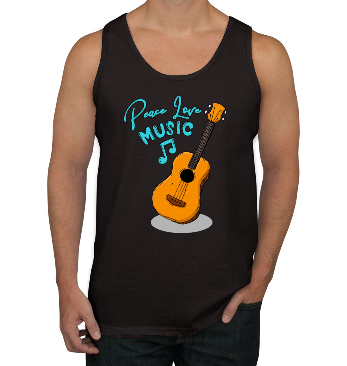 Peace Love Music Men's Tank Top