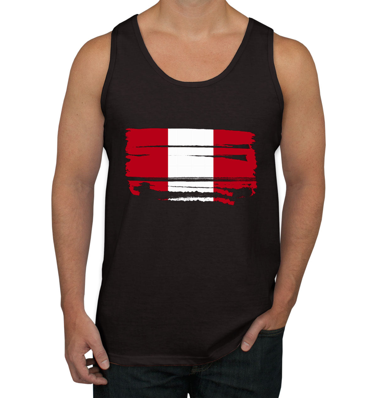 Peru Flag Men's Tank Top