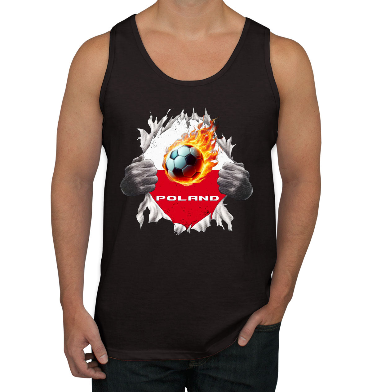 Poland Euro Cup Soccer Football Men's Tank Top