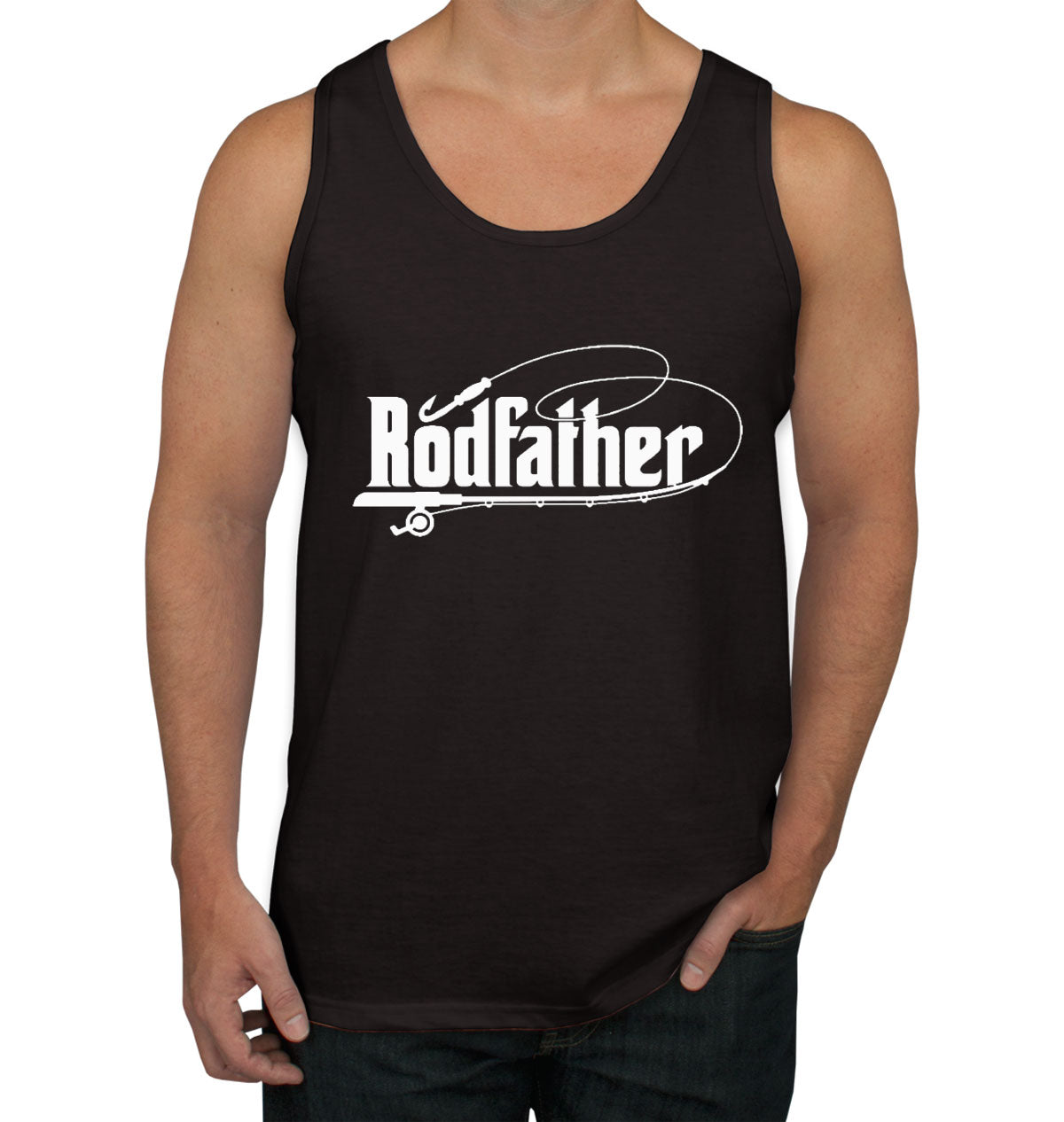 Rodfather Fishing Father's Day Men's Tank Top