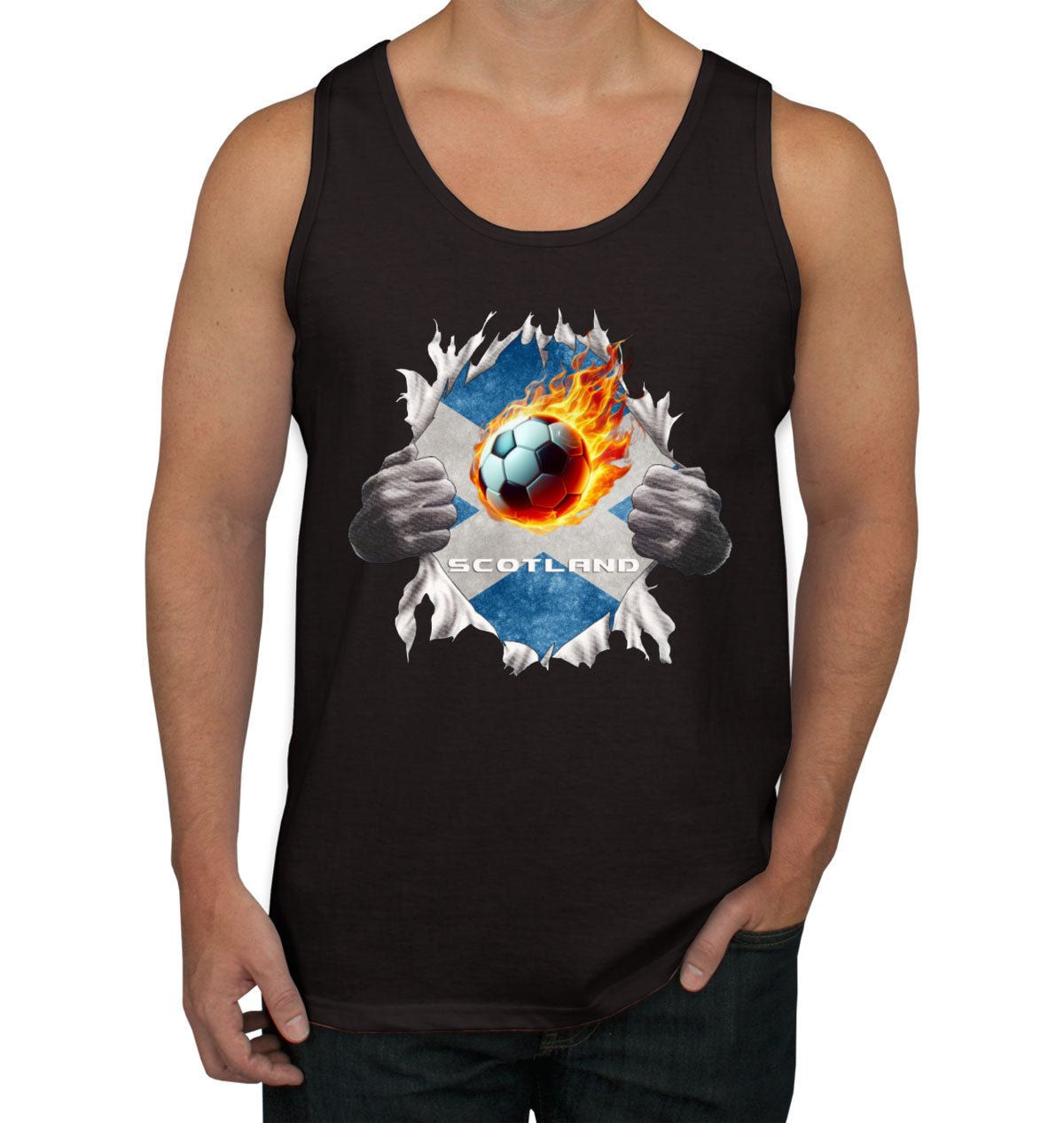 Scotland Euro Cup Soccer Football Men's Tank Top