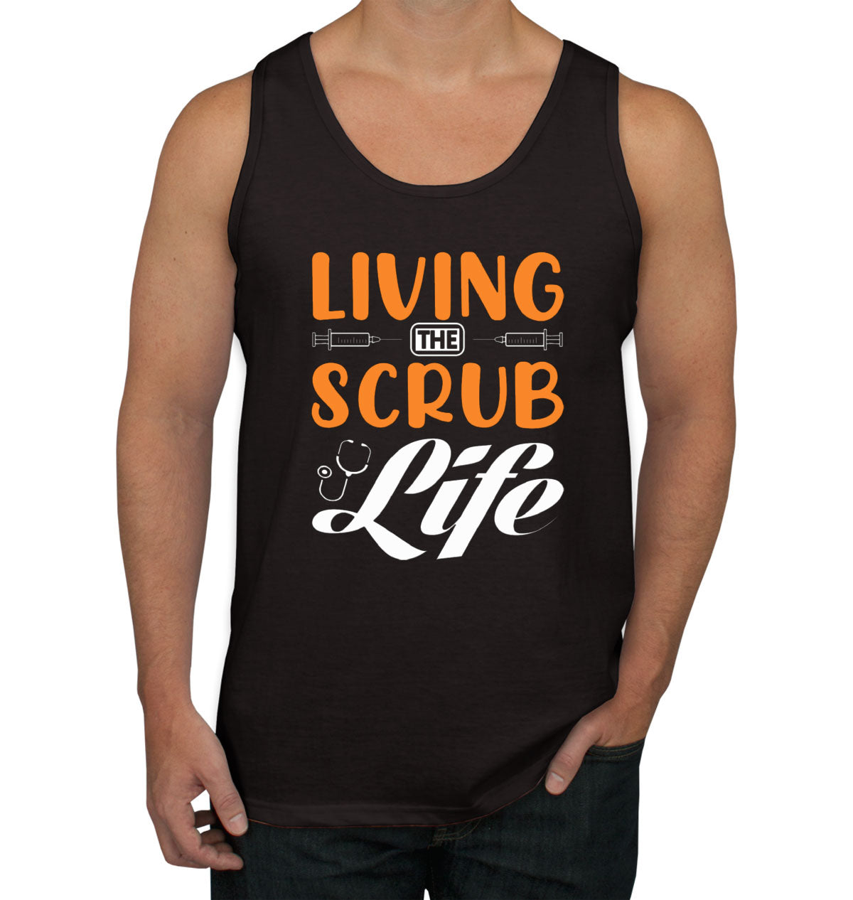 Living The Scrub Life Nurse Men's Tank Top