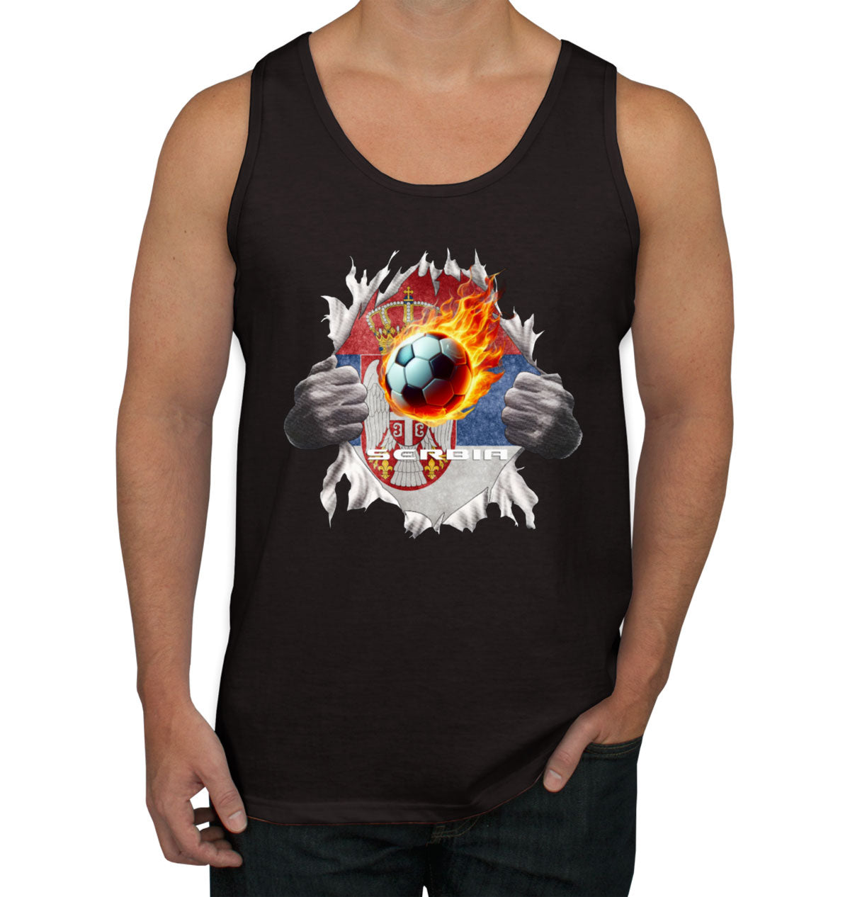 Serbia Euro Cup Soccer Football Men's Tank Top