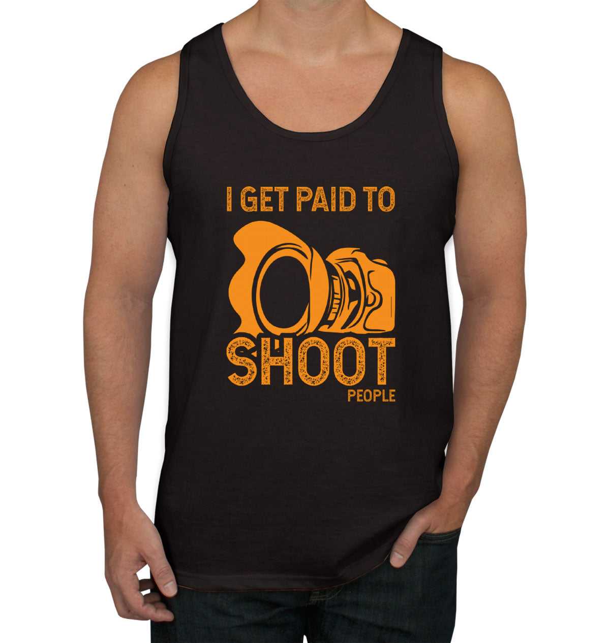 I Get Paid To Shoot People Photographer Men's Tank Top