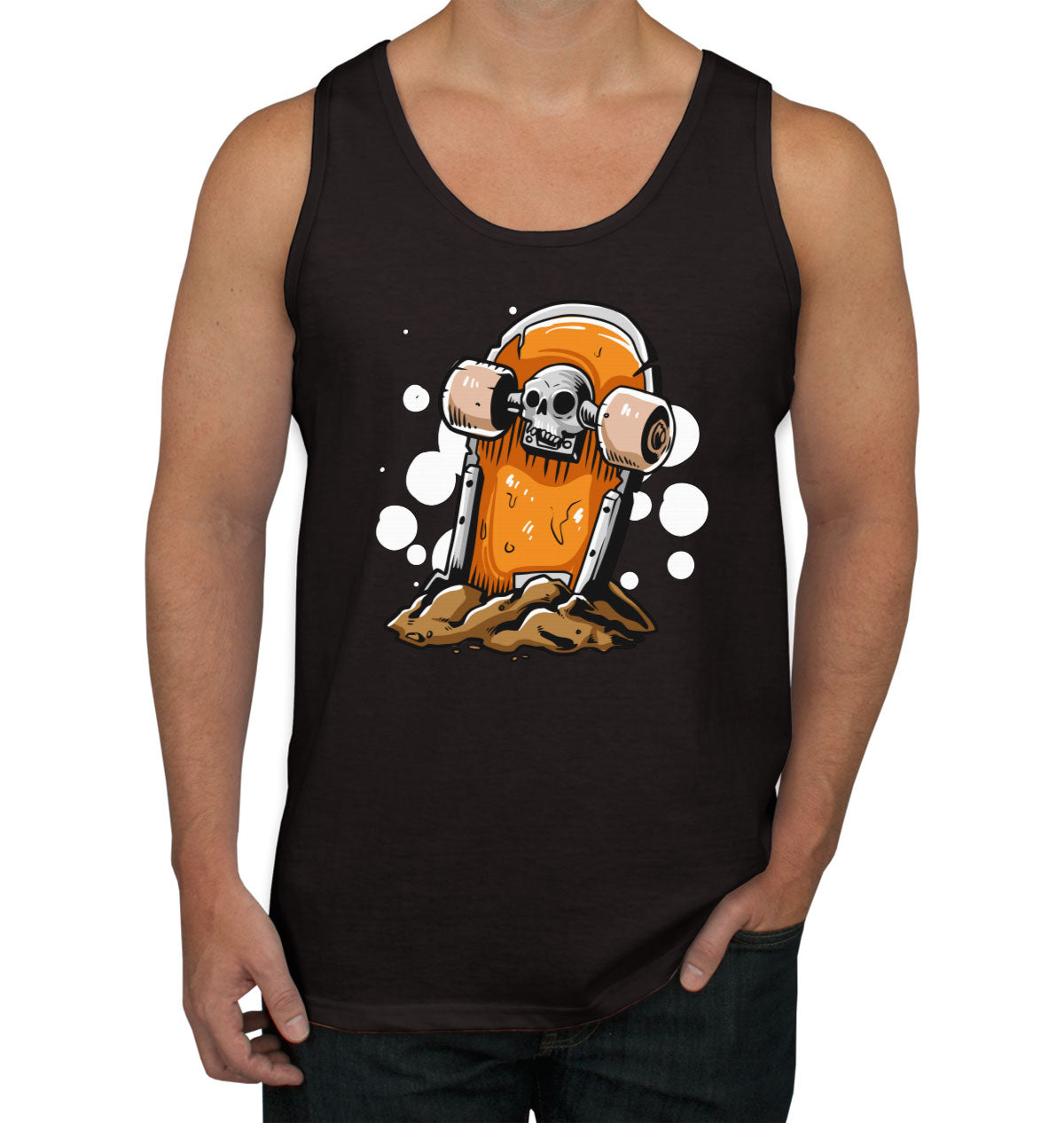 Skateboard Tombstone Men's Tank Top