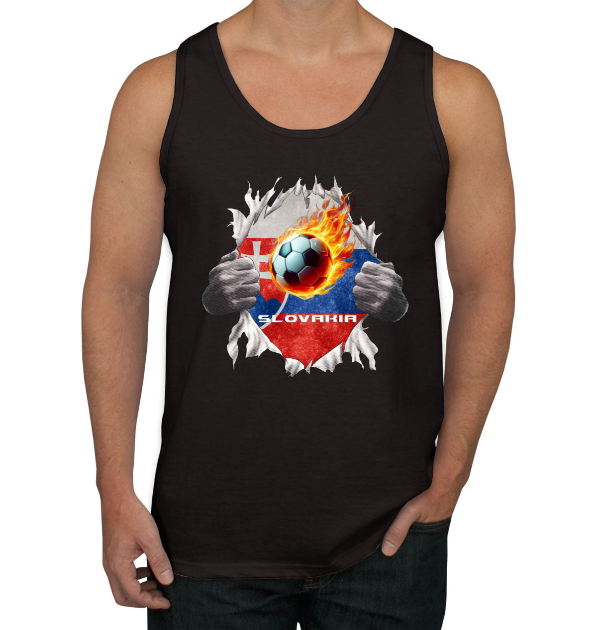 Slovakia Euro Cup Soccer Football Men's Tank Top
