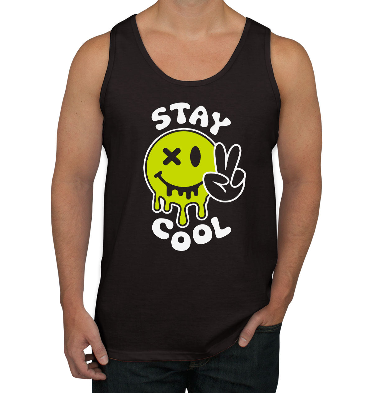Stay Cool Emoji Face Men's Tank Top