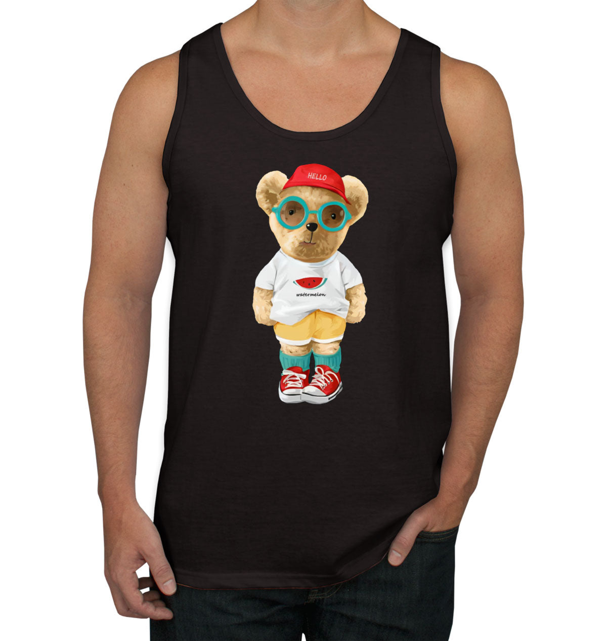 Cute Teddy Bear Men's Tank Top