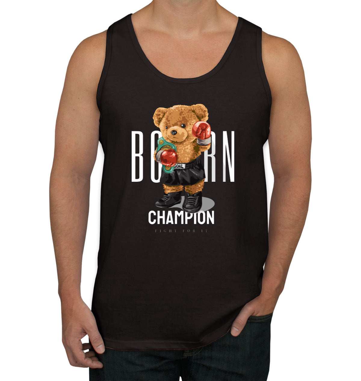 Teddy Bear Champion Boxer Men's Tank Top