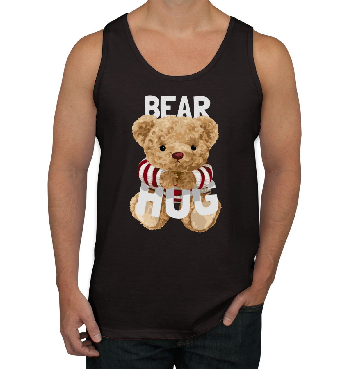 Teddy Bear Hug Men's Tank Top