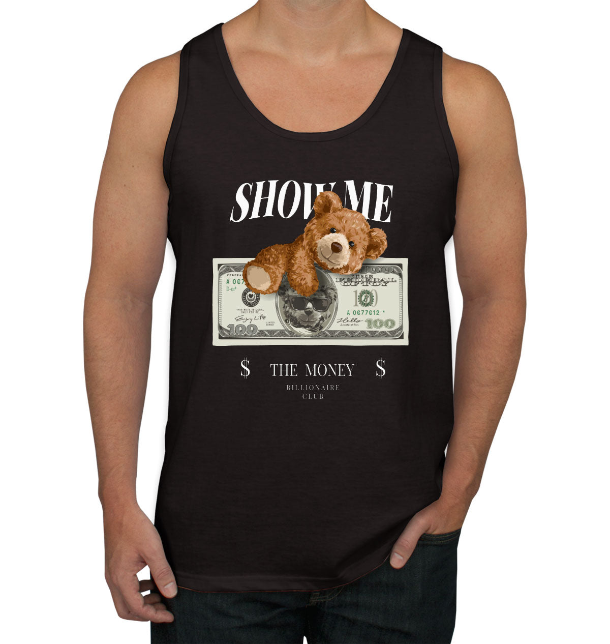 Teddy Bear Money Men's Tank Top