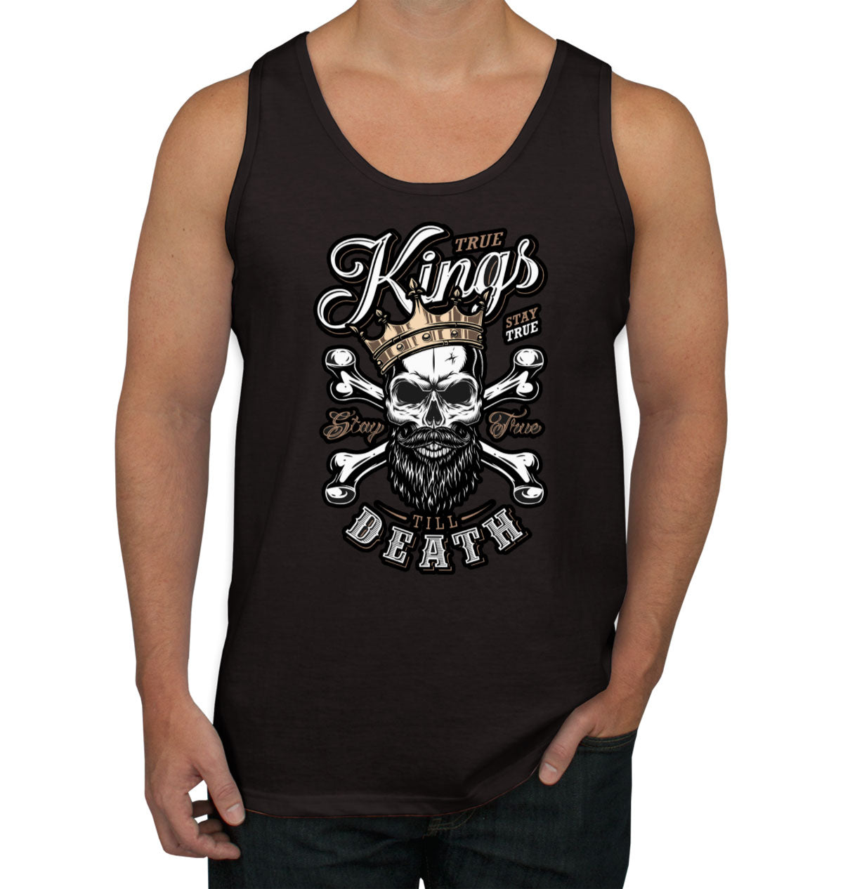 True Kings Stay True Till Death Men's Tank Top