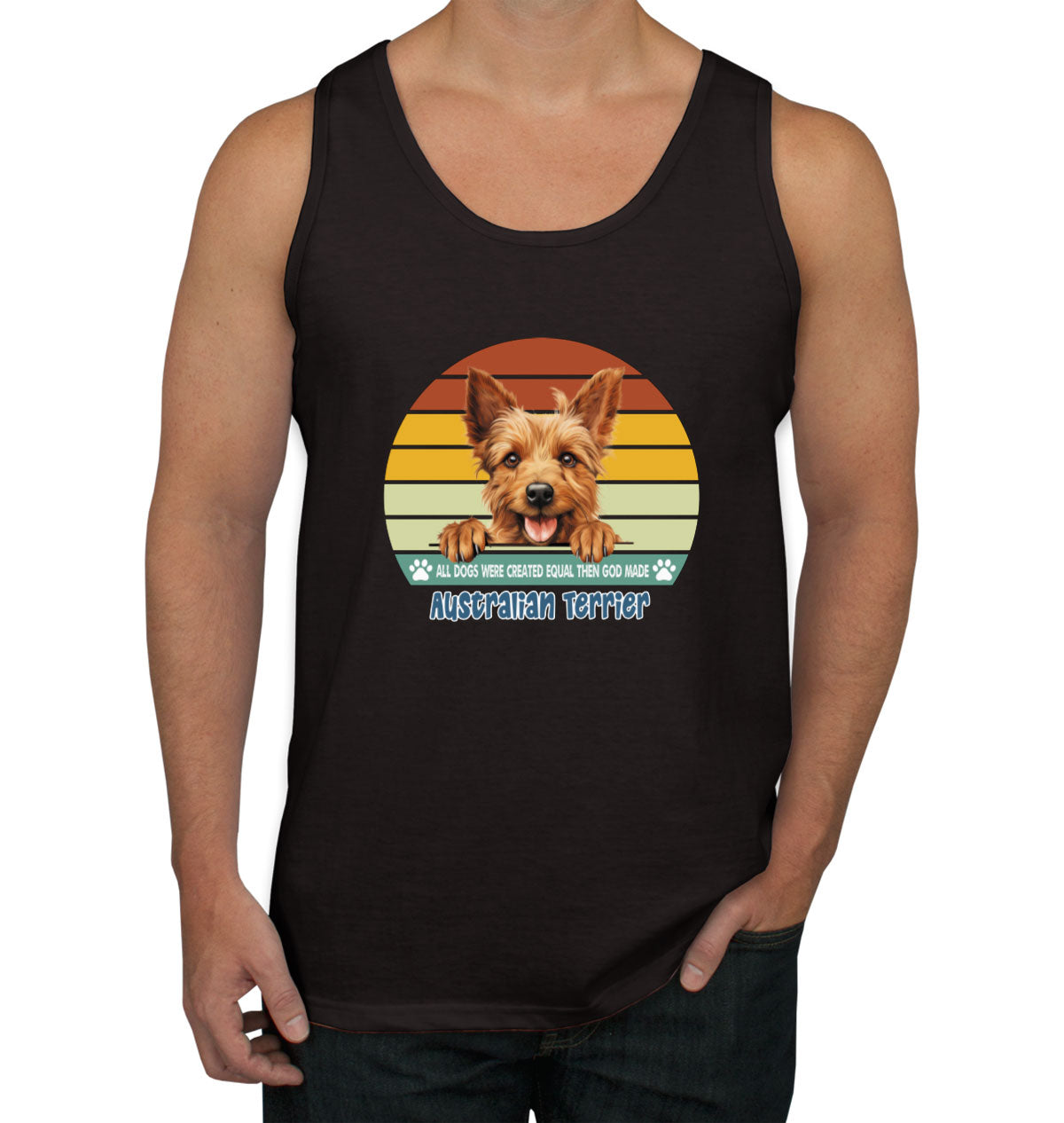 All Dogs Were Created Equal Australian Terrier Men's Tank Top