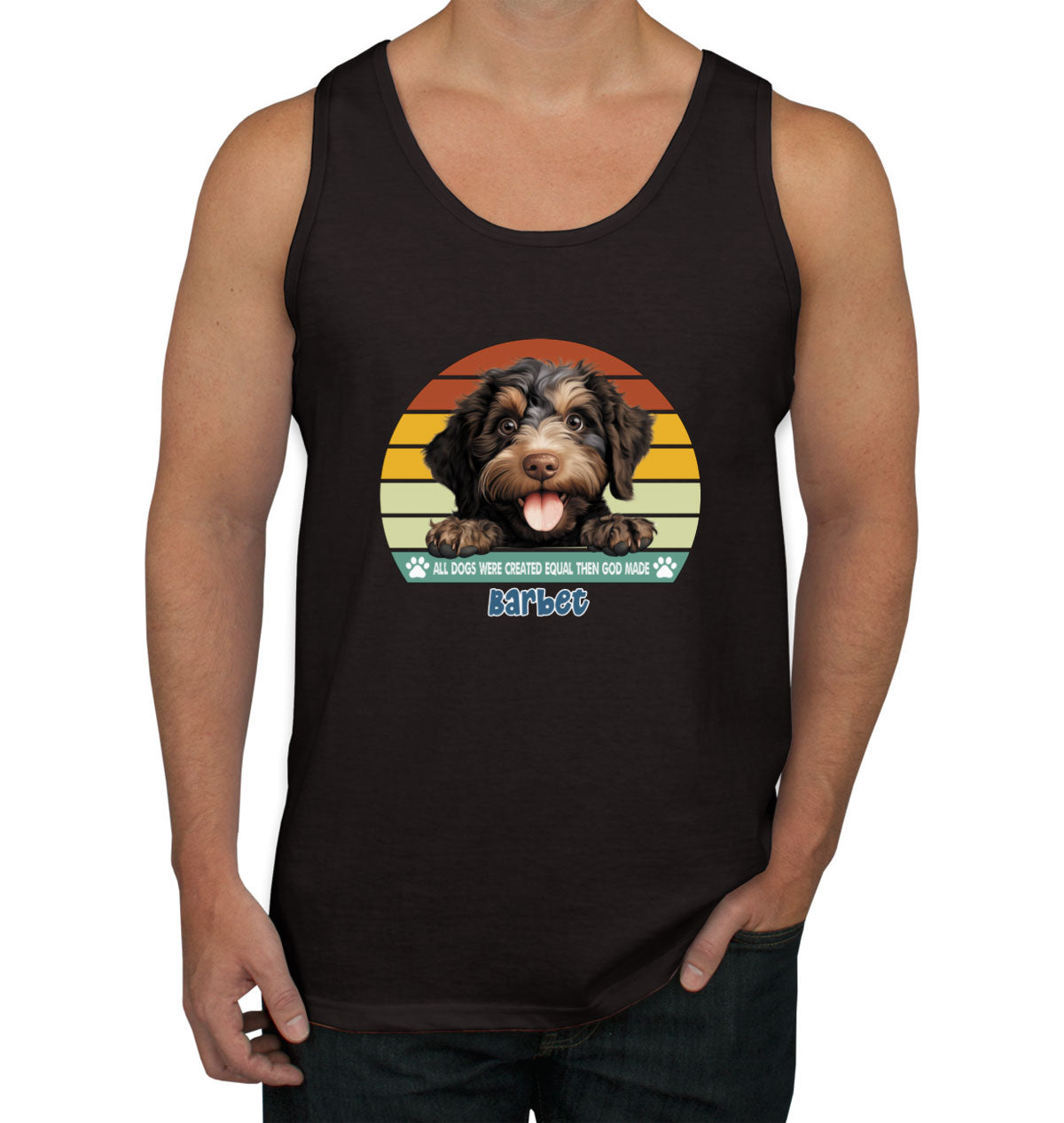 All Dogs Were Created Equal Barbet Men's Tank Top