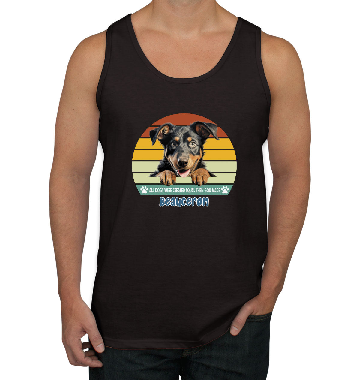 All Dogs Were Created Equal Beauceron Men's Tank Top