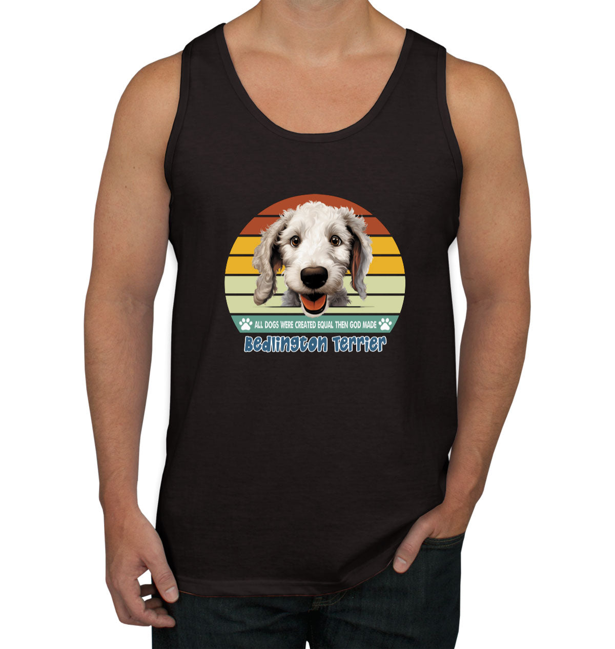 All Dogs Were Created Equal Bedlington Terrier Men's Tank Top