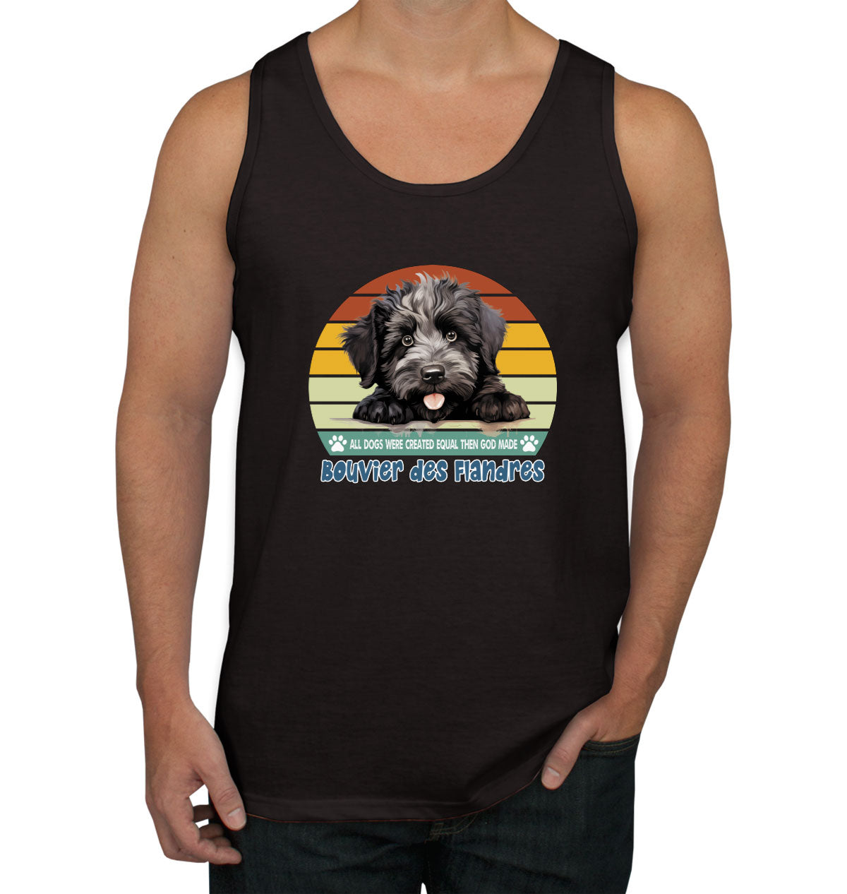 All Dogs Were Created Equal Bouvier Des Flandres Men's Tank Top