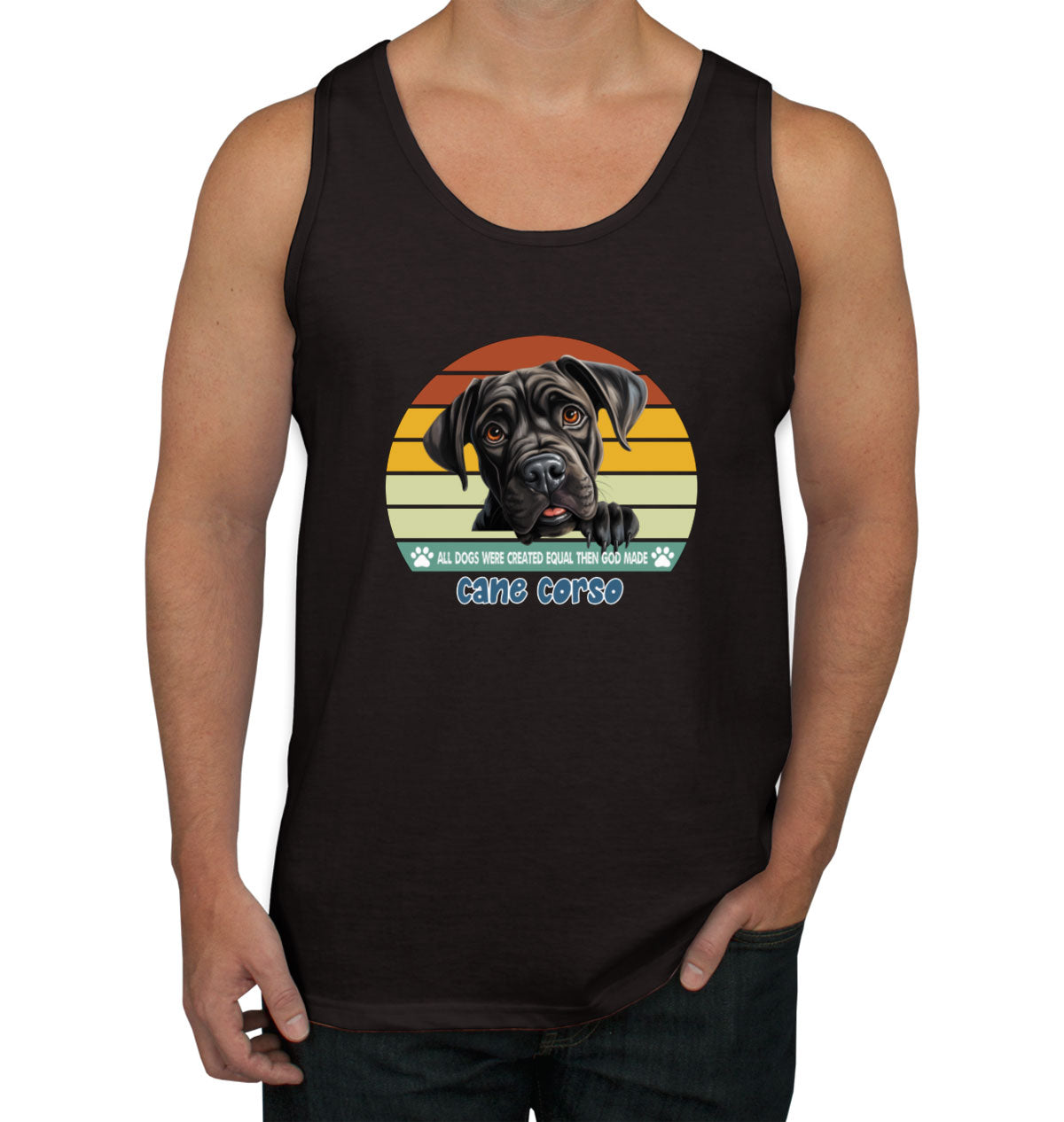 All Dogs Were Created Equal Cane Corso Men's Tank Top