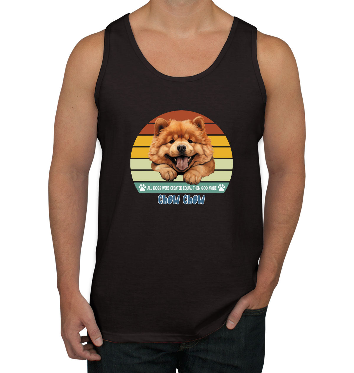 All Dogs Were Created Equal Chow Chow Men's Tank Top