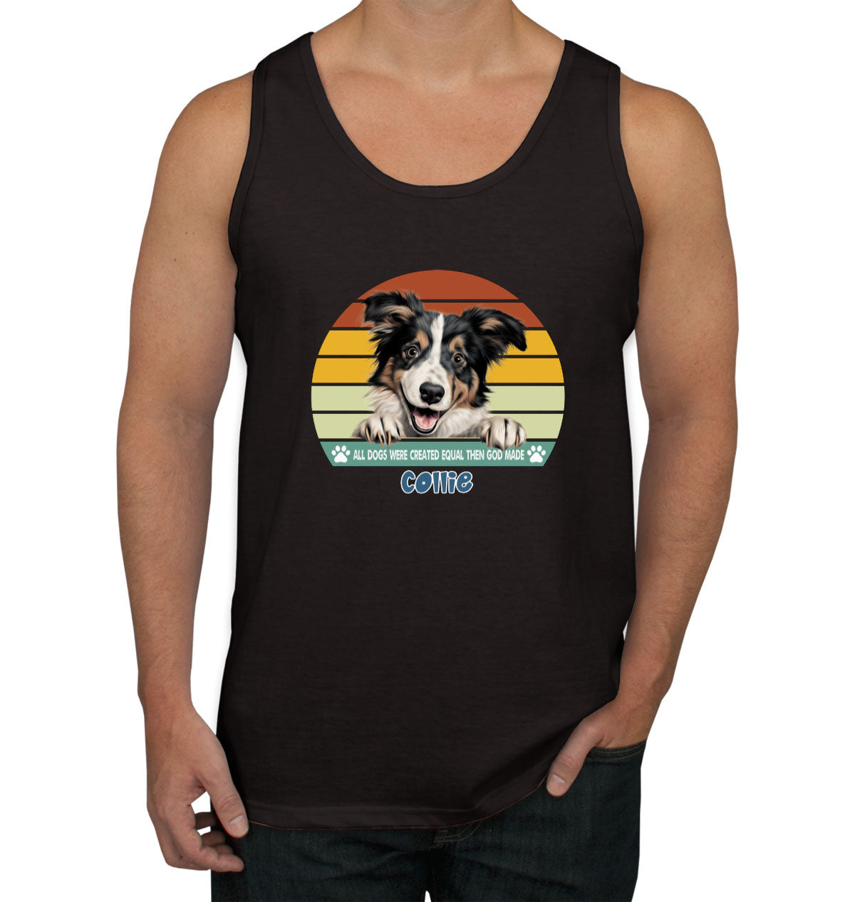 All Dogs Were Created Equal Collie Men's Tank Top