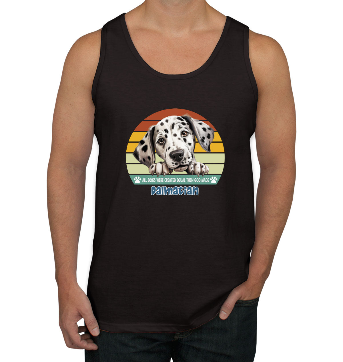 All Dogs Were Created Equal Dalmatian Men's Tank Top