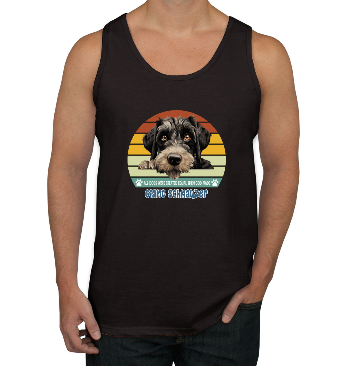 All Dogs Were Created Equal Giant Schnauzer Men's Tank Top