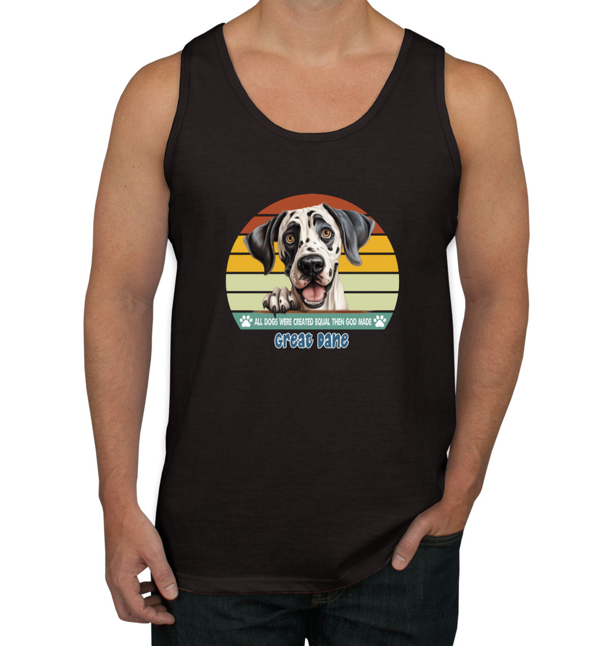 All Dogs Were Created Equal Great Dane Men's Tank Top