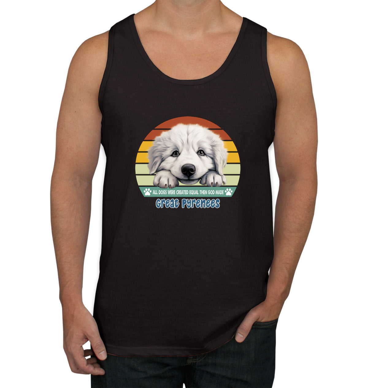 All Dogs Were Created Equal Great Pyrenees Men's Tank Top