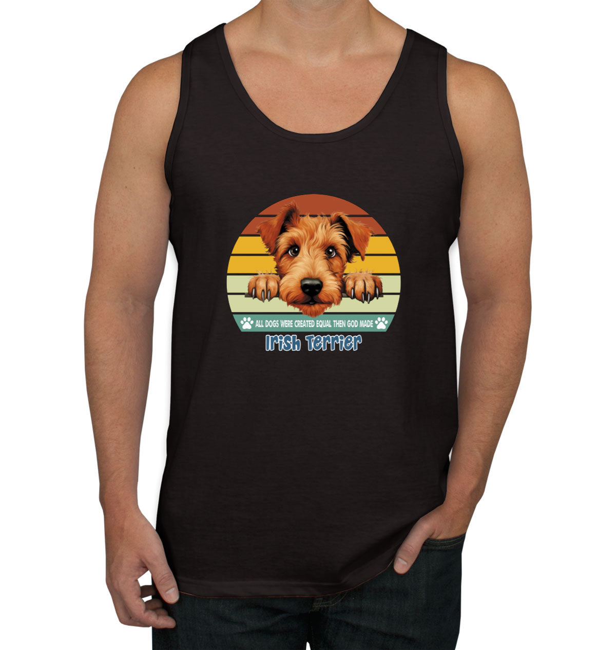 All Dogs Were Created Equal Irish Terrier Men's Tank Top