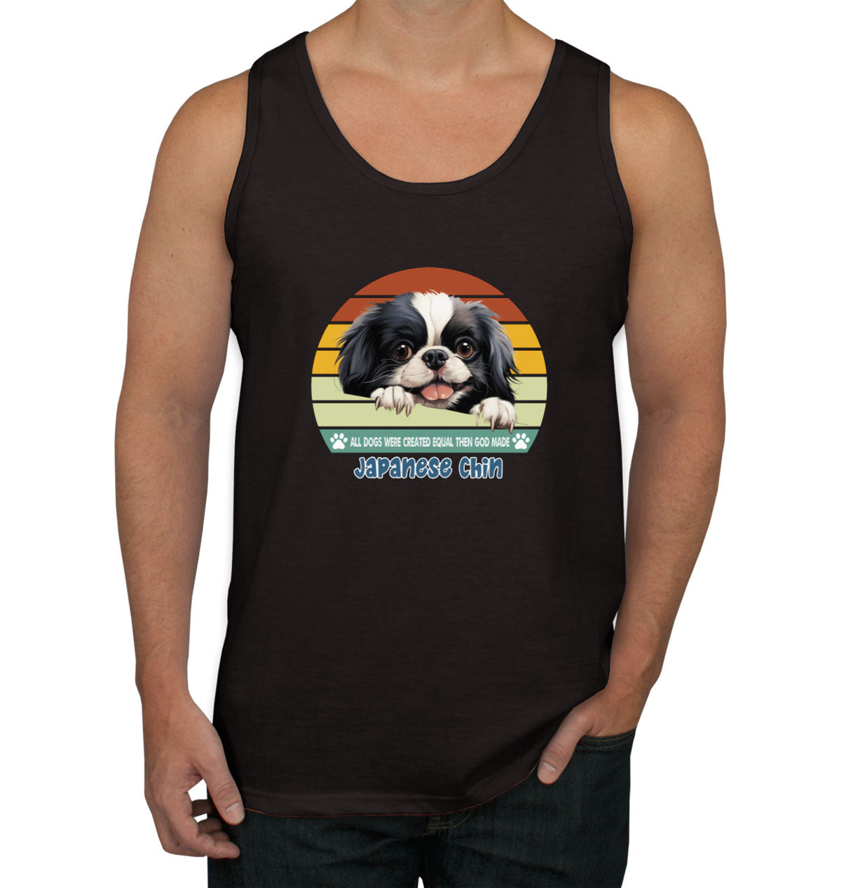 All Dogs Were Created Equal Japanese Chin Men's Tank Top