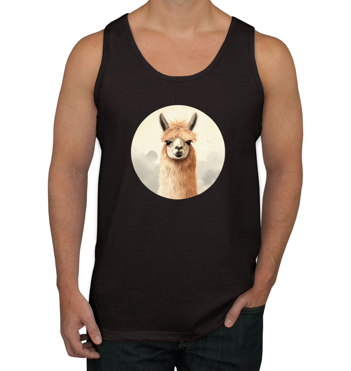 Vintage Lllama Men's Tank Top