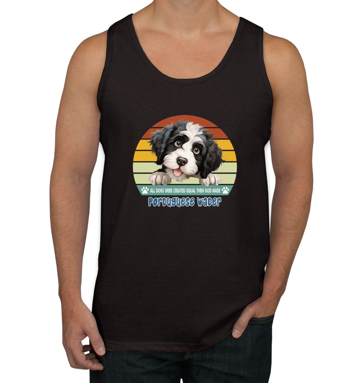 All Dogs Were Created Equal Portuguese Water Men's Tank Top