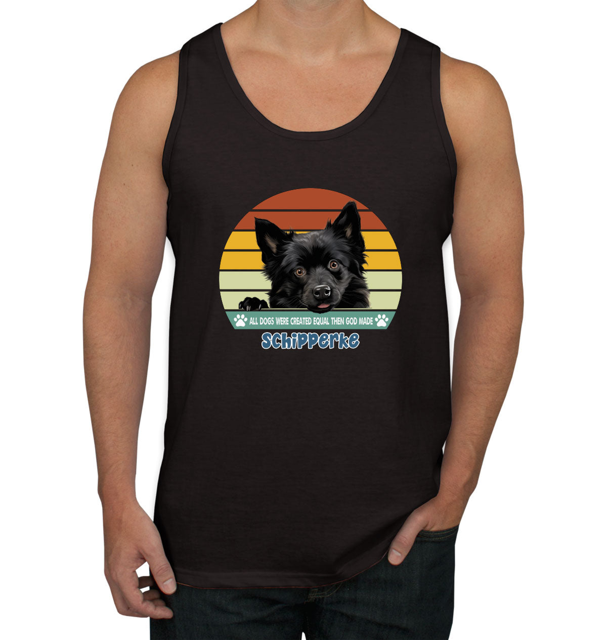 All Dogs Were Created Equal Schipperke Men's Tank Top