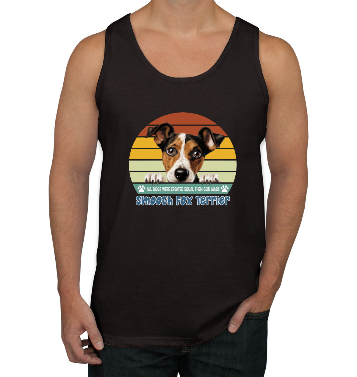 All Dogs Were Created Equal Smooth Fox Terrier Men's Tank Top