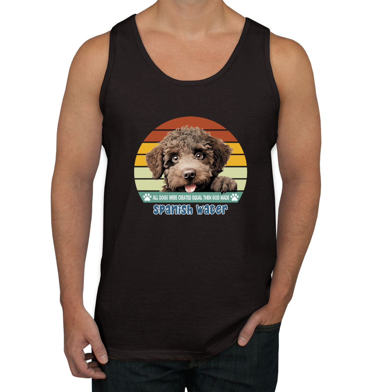 All Dogs Were Created Equal Spanish Water Men's Tank Top