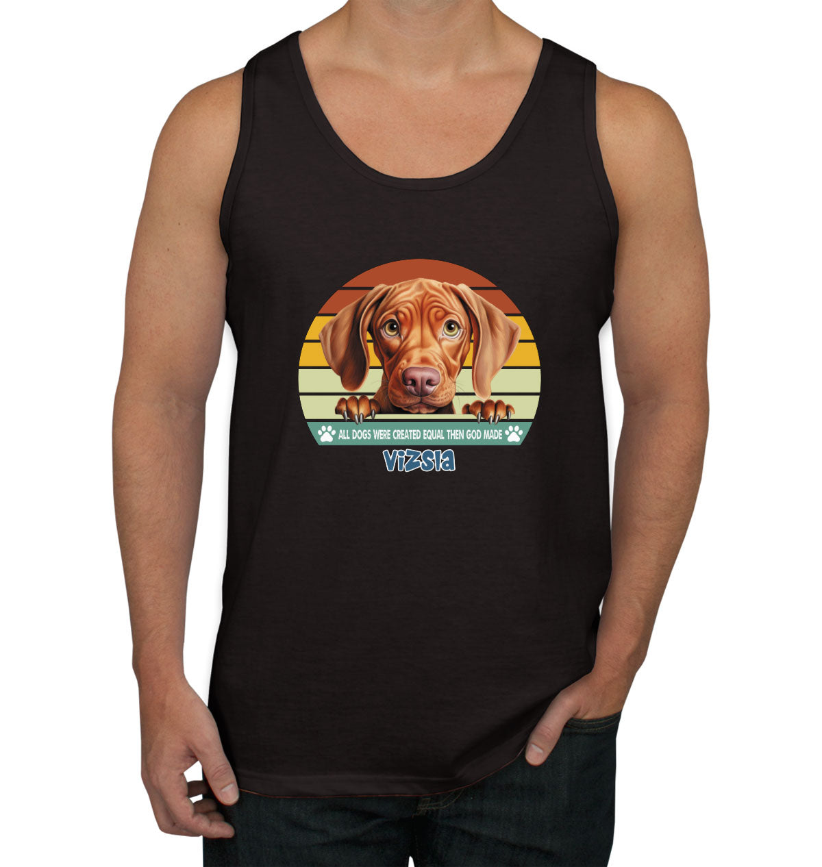 All Dogs Were Created Equal Vizsla Men's Tank Top