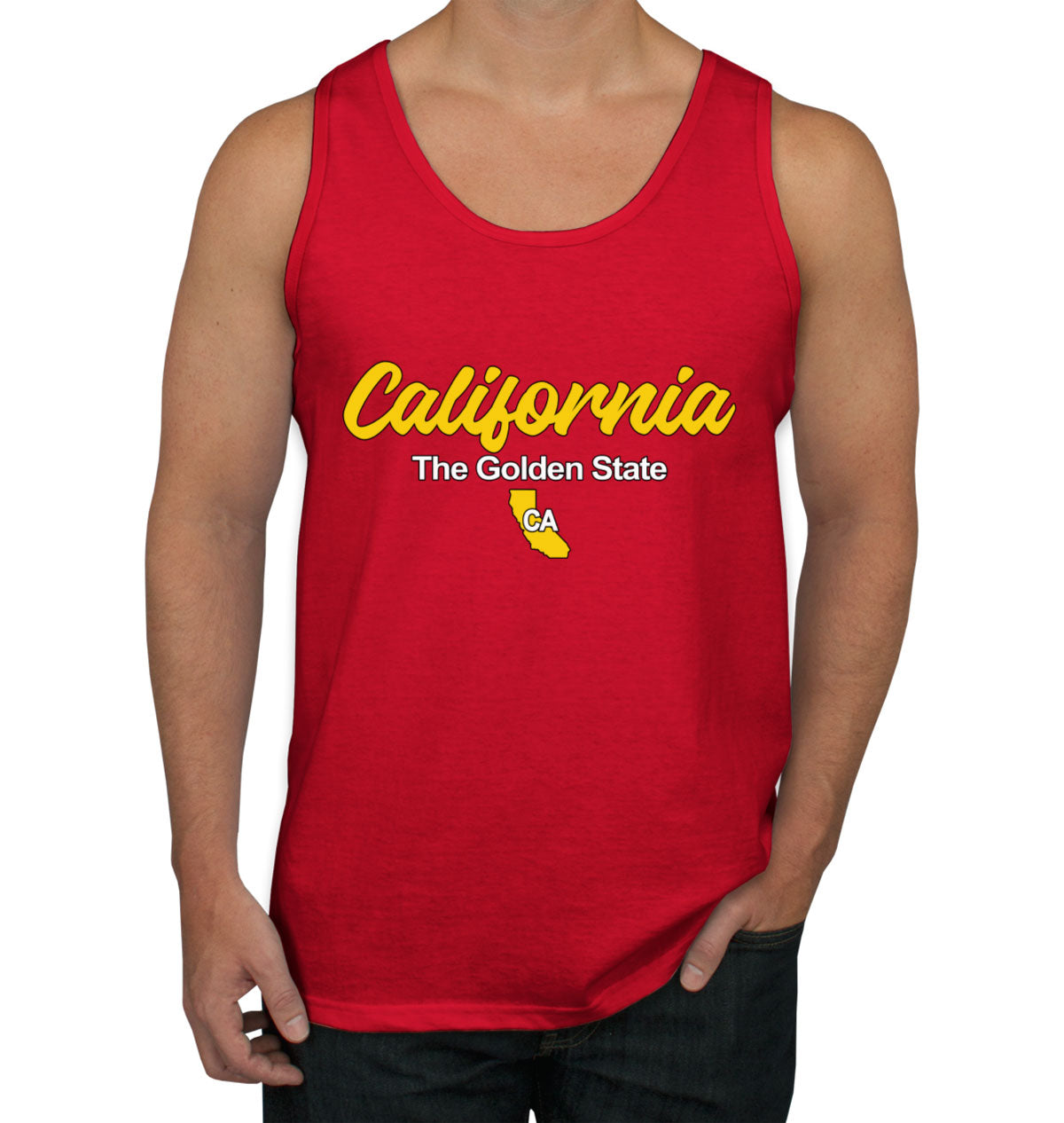 California The Golden State Men's Tank Top