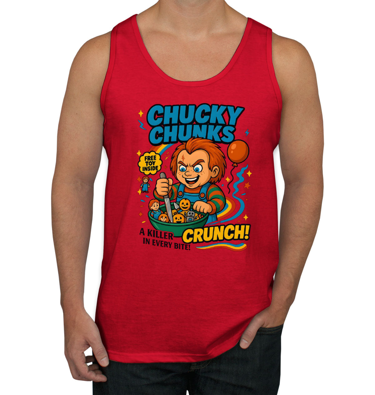 Chucky Chuncks Halloween Men's Tank Top