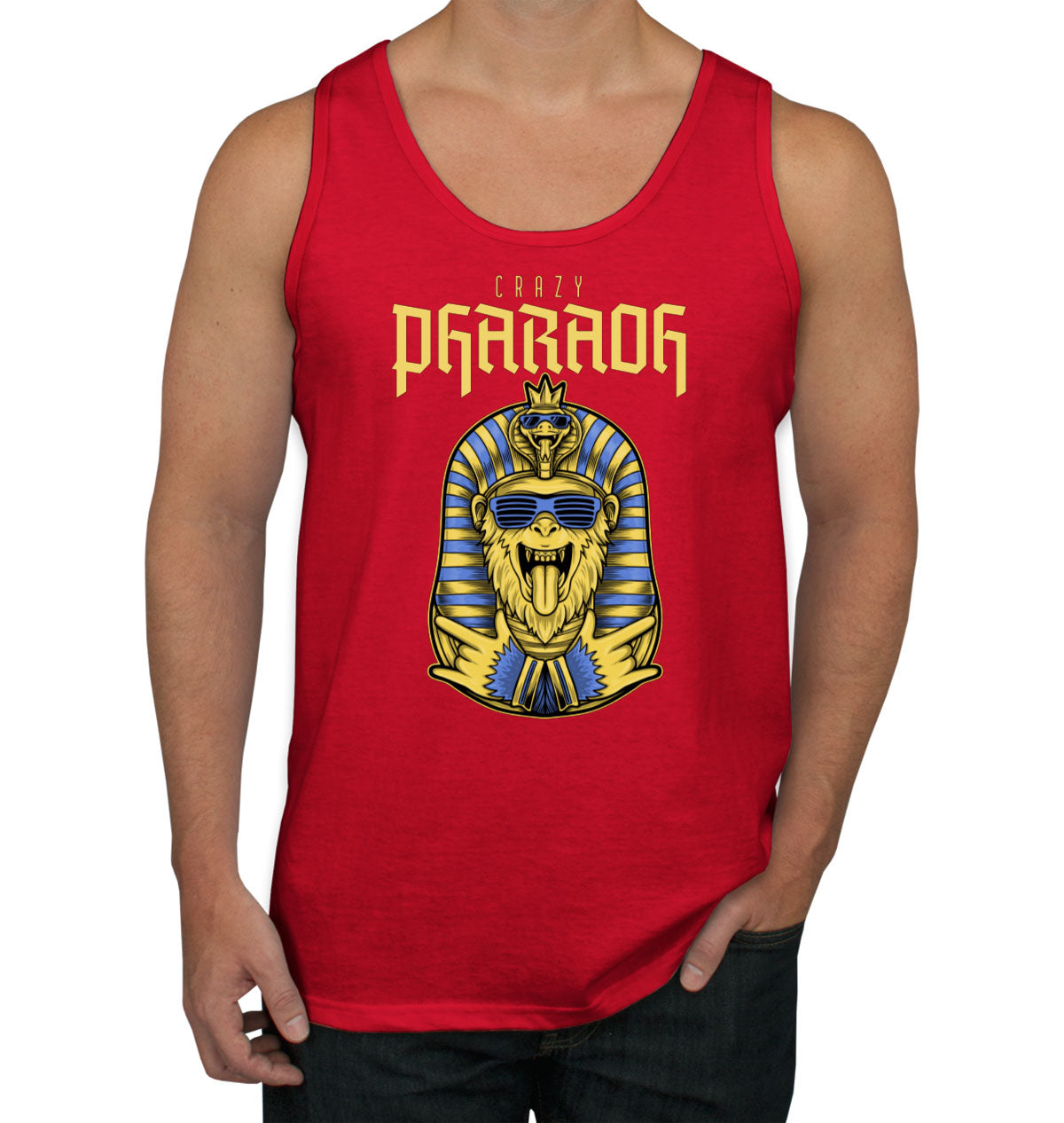 Crazy Pharaoh Men's Tank Top