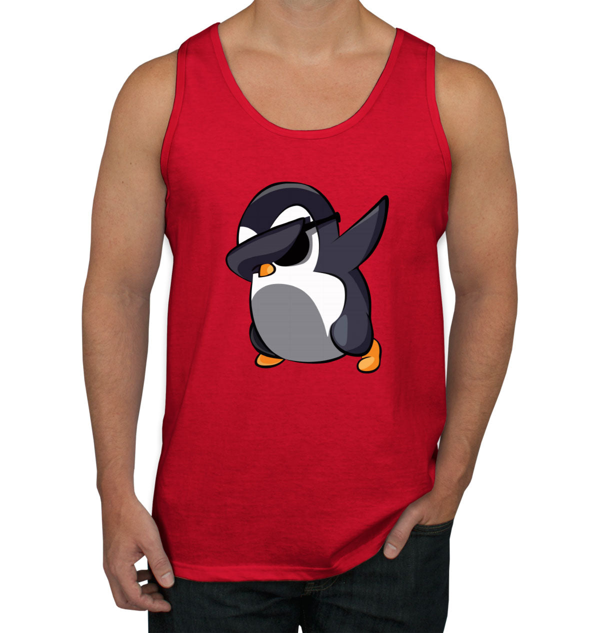 Dabbing Penguin Men's Tank Top