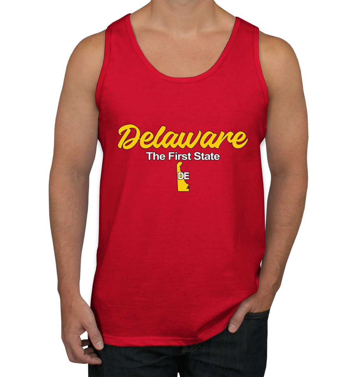 Delaware The First State Men's Tank Top
